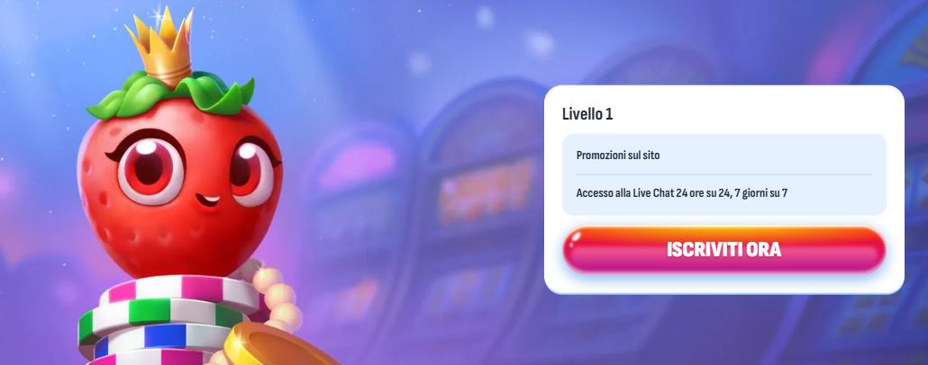 Sali di livello VIP e sblocca premi esclusivi